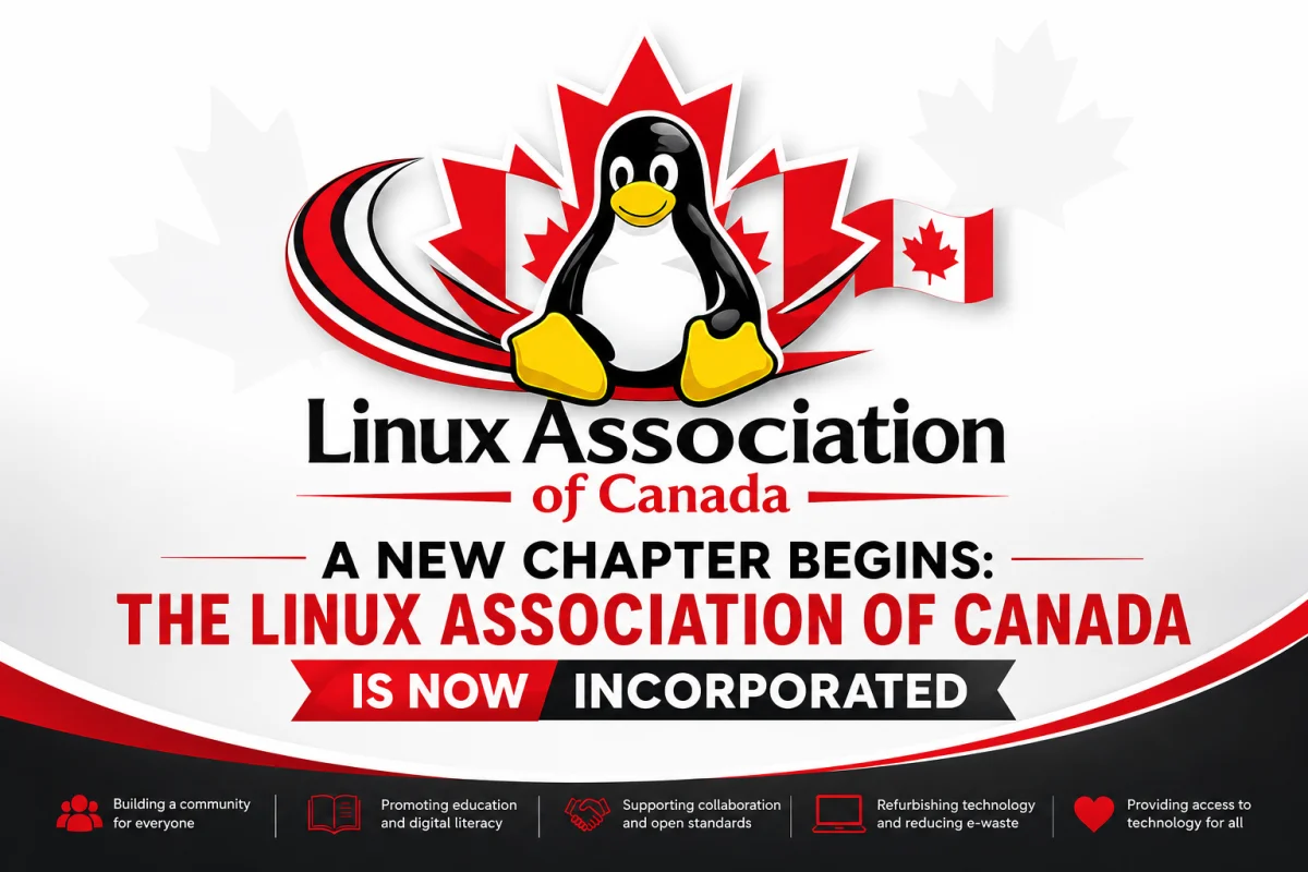 A New Chapter Begins: The Linux Association of Canada Is Now Incorporated