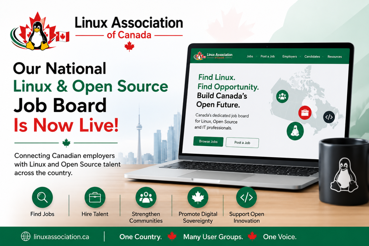 Canada's National Linux & Open Source Job Board Is Now Live!