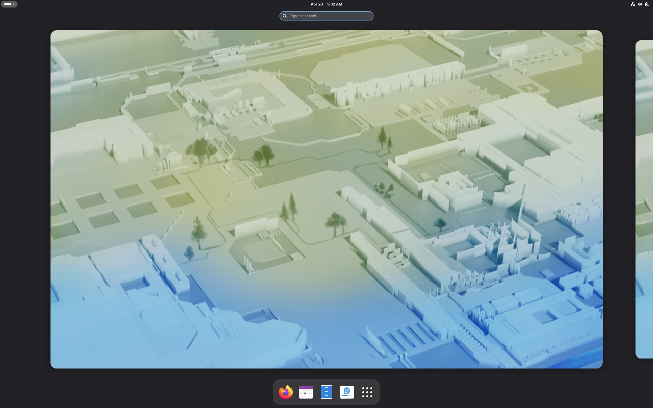 Fedora screenshot