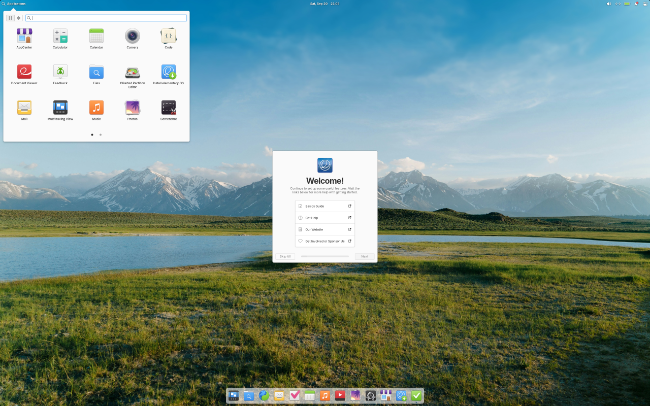 elementary OS screenshot