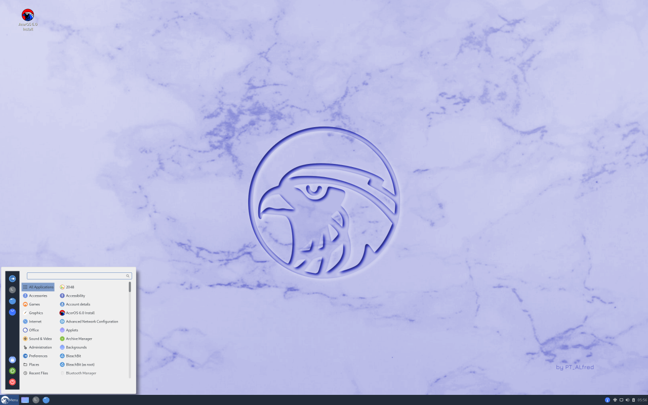 AçorOS screenshot