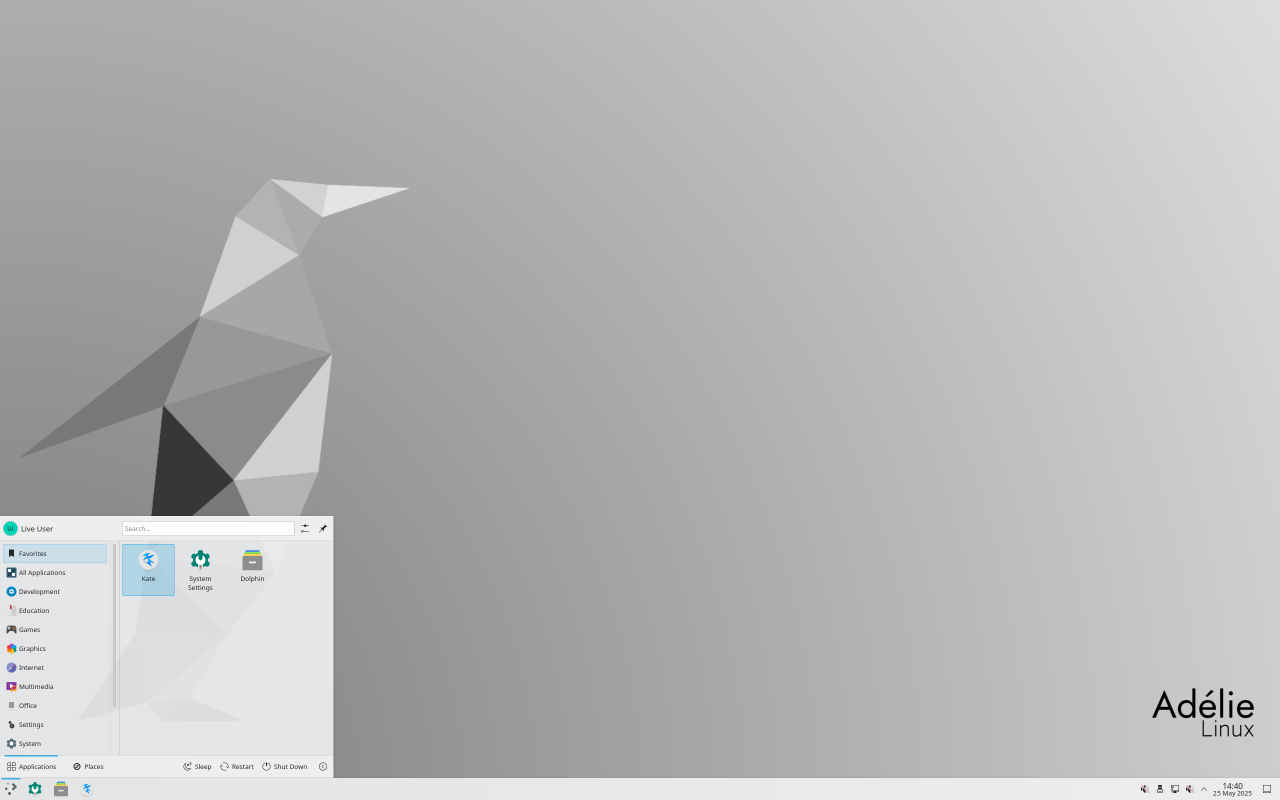 Adélie Linux screenshot