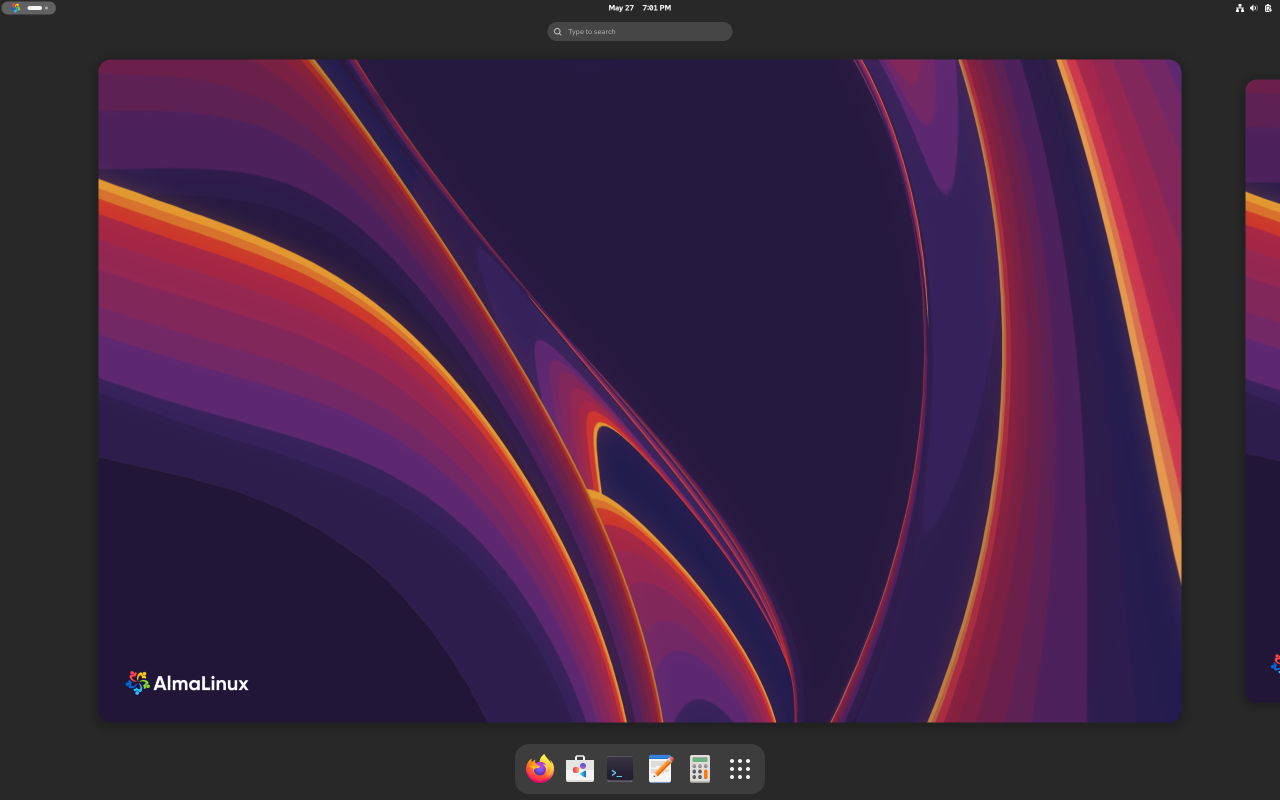 AlmaLinux OS screenshot