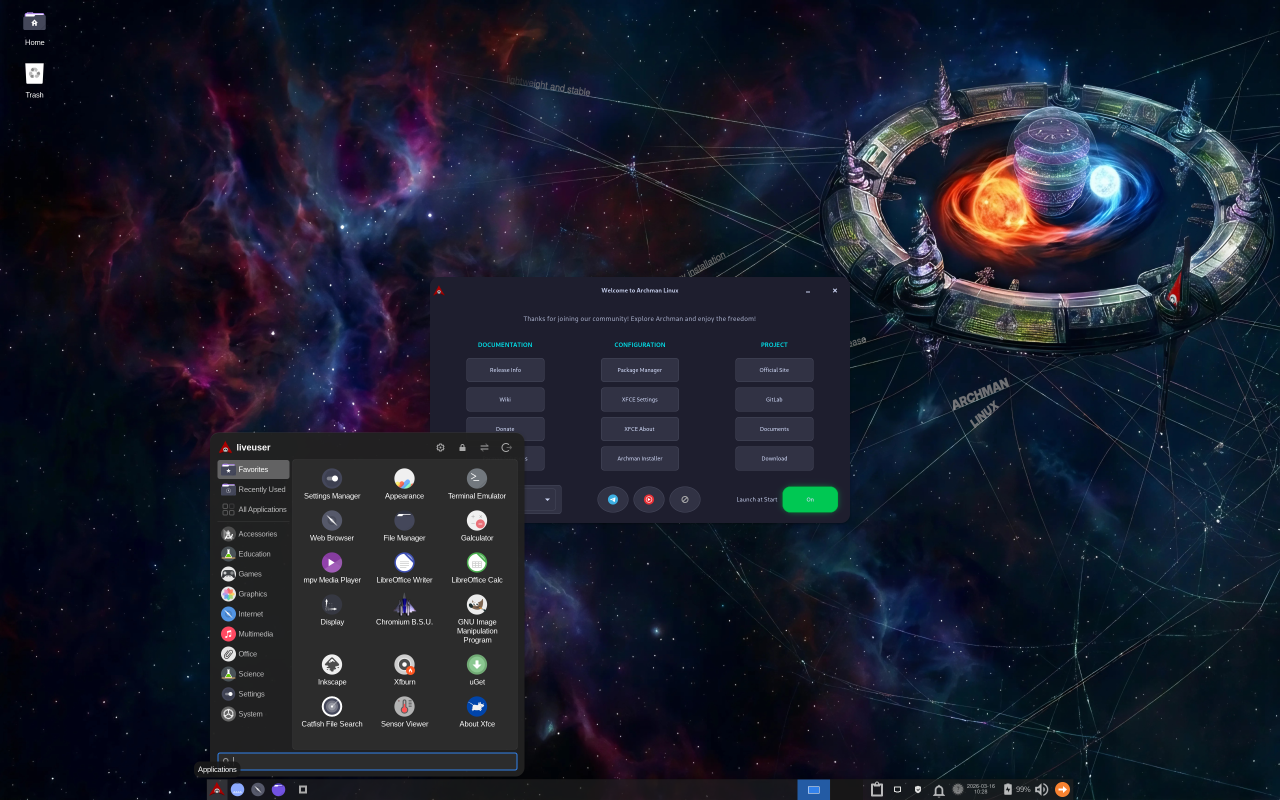 Archman Linux screenshot