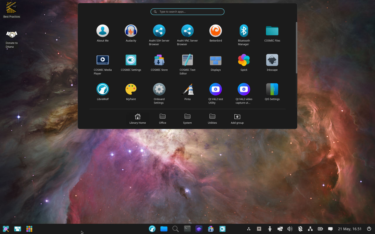 Ditana GNU/Linux screenshot