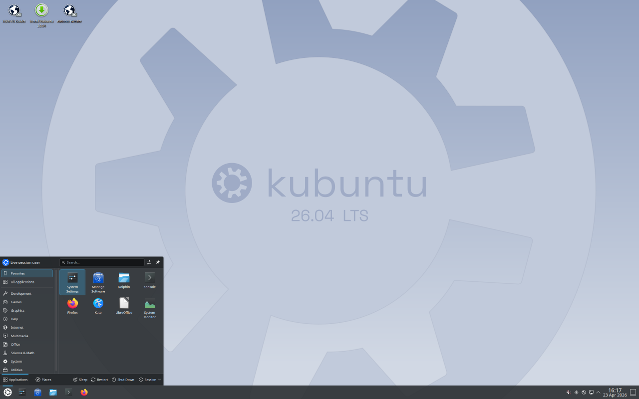 Kubuntu screenshot