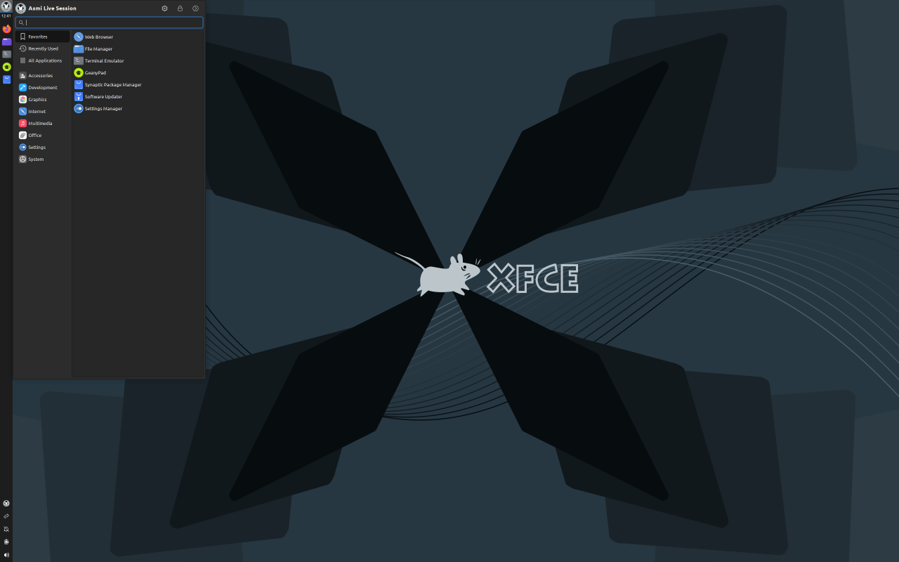 Asmi Linux screenshot