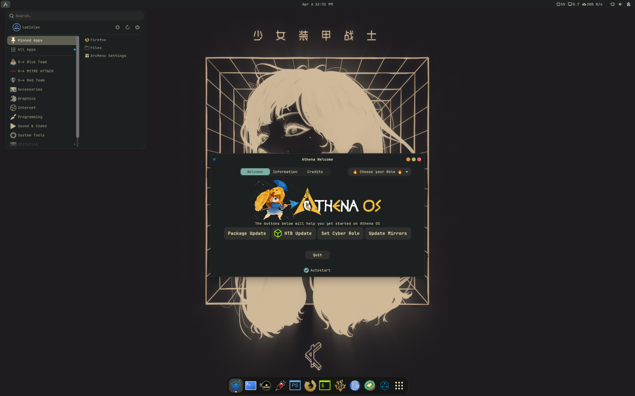 Athena OS screenshot