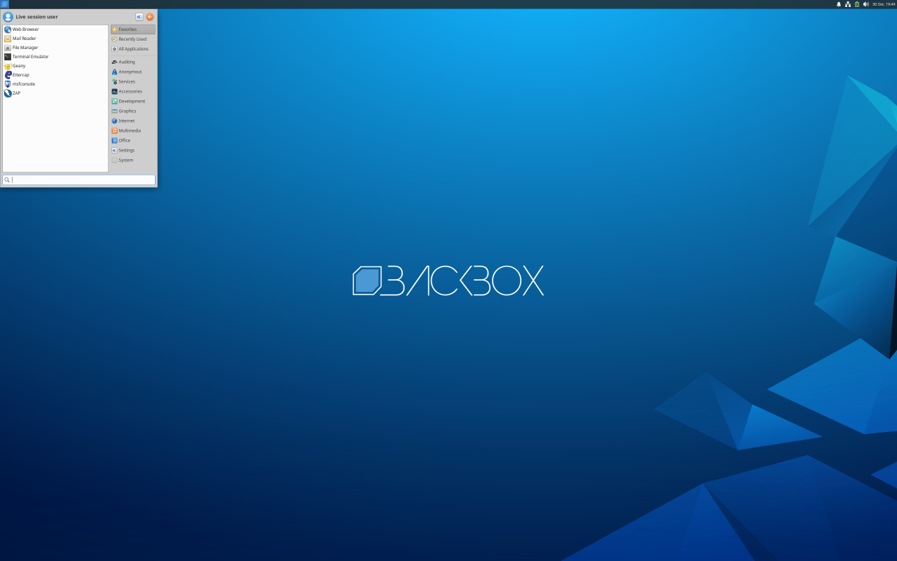 BackBox Linux screenshot